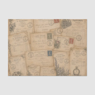 Papel De Seda tarjetas postales antiguas