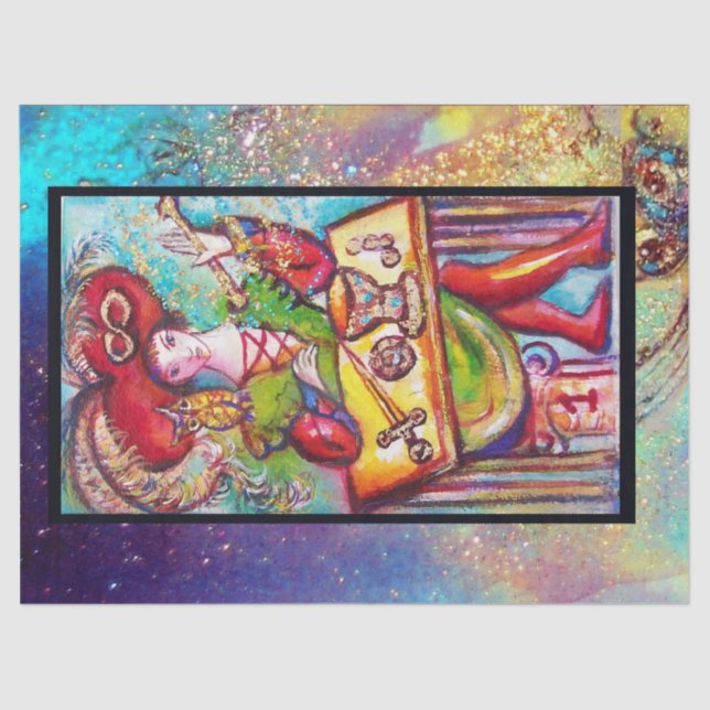 PAPEL DE SEDA TAROS DE LAS SOMBRAS PERDIDAS /EL MAGICIANO (Anverso)