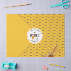 Papel De Seda Tarros de Miel Abeja Colmena Apicultura