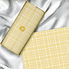 Papel De Seda Tartán - Amarillo medio a amarillo oscuro