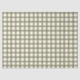 Papel De Seda Tartan Clásico de Salvia 