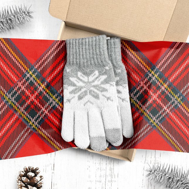 Papel De Seda Tartan Cuadros Rojo Navidad (Subido por el creador)