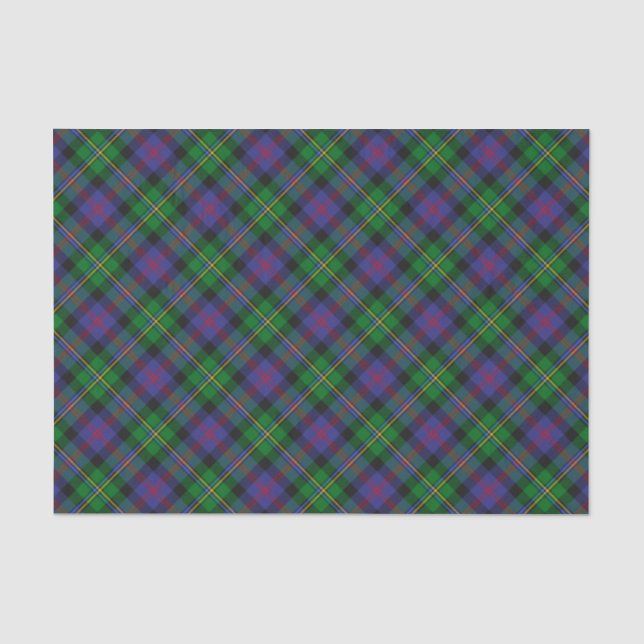 Papel De Seda Tartan del Clan Malcolm (Anverso)