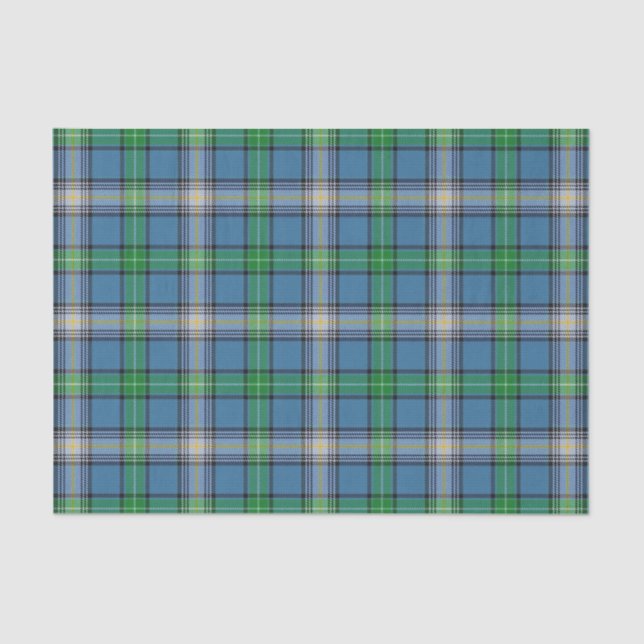 Papel De Seda Tartán escocés de MacDowall del clan de los (Anverso)