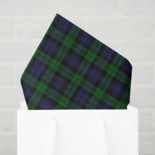 Papel De Seda Tartan Plaid Clásico Black Watch Escocés