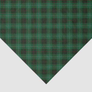 Papel De Seda Tartan Plaid Rojo y Verde Navideño