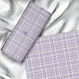 Papel De Seda Tartán - Púrpura blanco-oscuro de Cemento Mauve