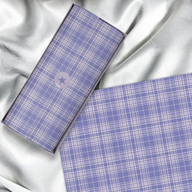 Papel De Seda Tartán - Púrpura Oscura - Blanco de Mauve-Cemento (Tartan - Dark Purple- Mauve-Cement White Tissue Paper by Leapfroglisics Shop)