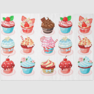 Papel De Seda Tartas modernas de estilo vintage