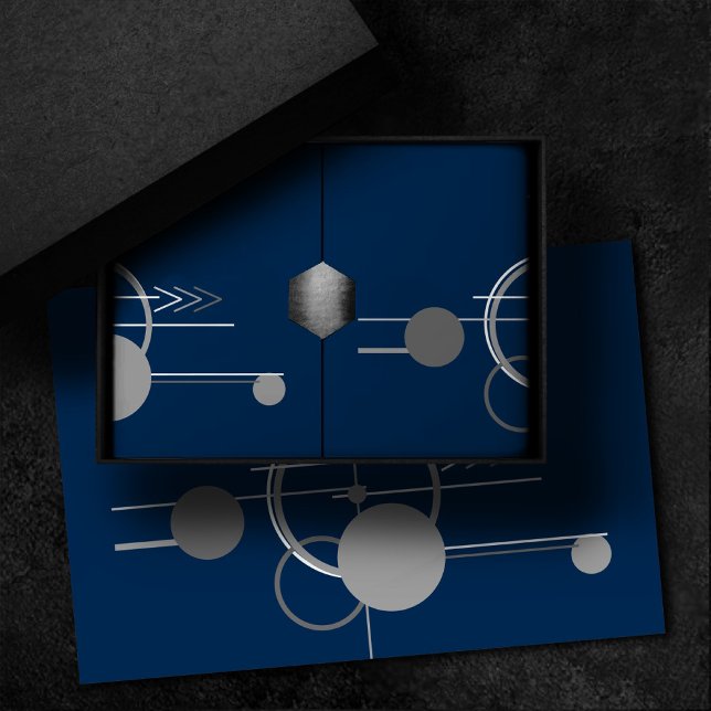 Papel De Seda Tattoos Line Art | Abstract Navy Blue Dark Gray (Subido por el creador)