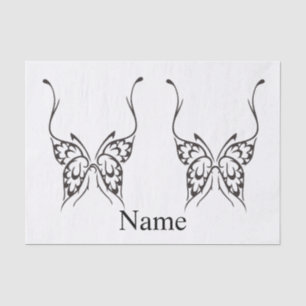 Papel De Seda Tatuaje de mariposa estilizada Thunder_Cove
