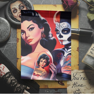 Papel De Seda Tatuajes antiguos de chicas pin-up