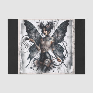 Papel De Seda Tatuajes y látigo de hadas asiáticas góticas de be