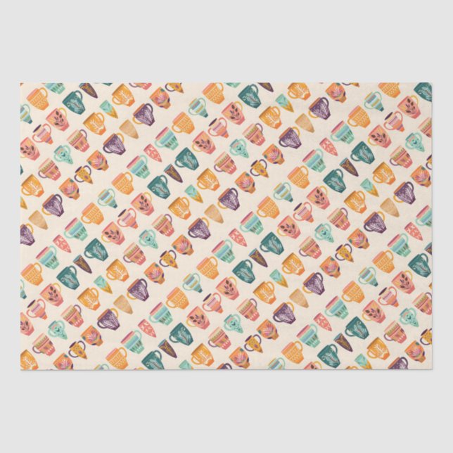 Papel De Seda Tazas de café (Anverso)