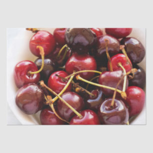 Papel De Seda tazón de cerezas