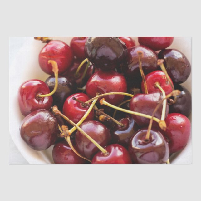 Papel De Seda tazón de cerezas (Anverso)