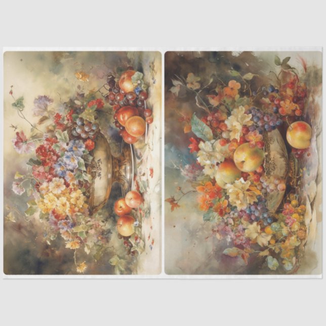 Papel De Seda Tazón de fruta (Anverso)