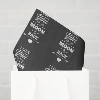 Papel De Seda Te Amo A La Luna Y A La Vuelta