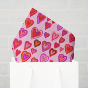 Papel De Seda Te amo, navidades patrón de corazón
