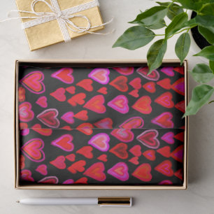 Papel De Seda Te amo, navidades patrón de corazón