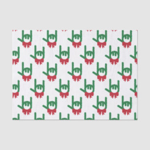 Papel De Seda Te Amo Wreath Navidades