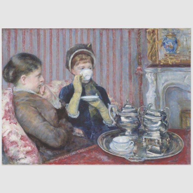 Papel De Seda Té de la tarde, Mary Cassatt (Anverso)