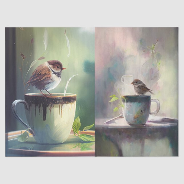 Papel De Seda Té de la Tarde y Twitters (Anverso)