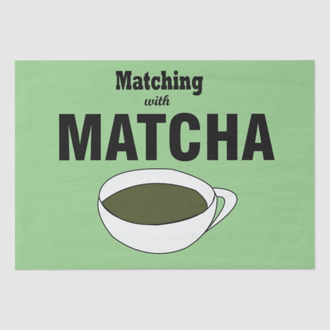 Papel De Seda Té Verde Matcha (Anverso)