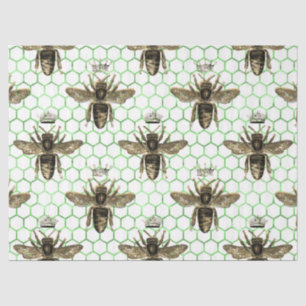 Papel De Seda Tea Garden Bee Series Design 27 Tejido