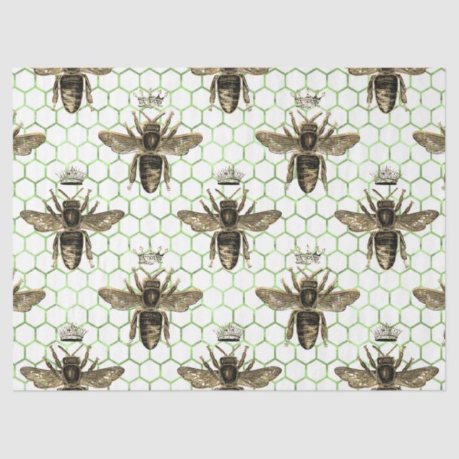Papel De Seda Tea Garden Bee Series Design 27 Tejido (Anverso)