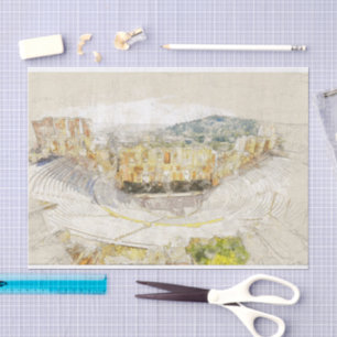 Papel De Seda Teatro antiguo de Atenas, Grecia