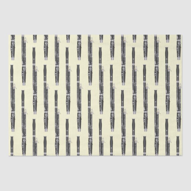 Papel De Seda Teatro de música de Bassoon Woodwind (Anverso)