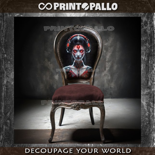 Papel De Seda Techno Japanese cyborg Geisha  (Subido por el creador)