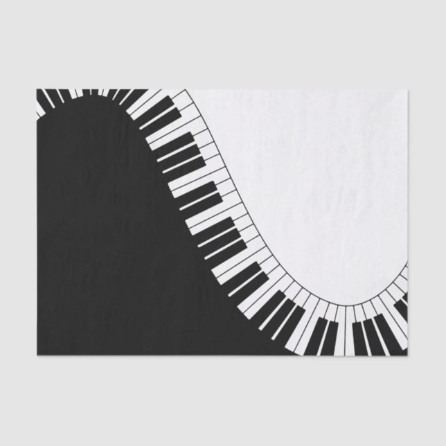 Papel De Seda Teclado de piano (Anverso)