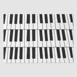 Papel De Seda Teclas de piano negras y blancas Pianista Músico