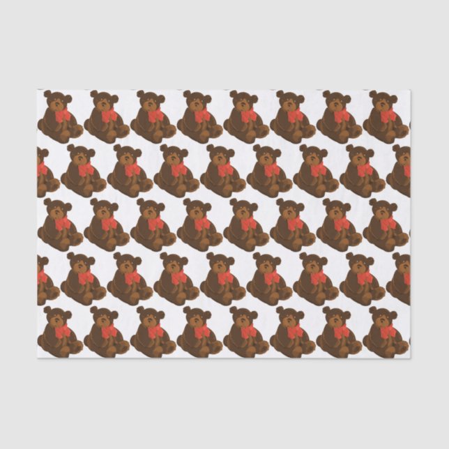 Papel De Seda Teddy Bear (Anverso)