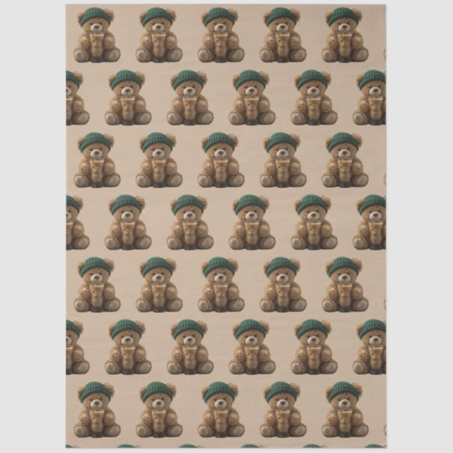 Papel De Seda Teddy Bear Cold Brew  (Anverso)