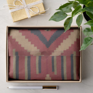 Papel De Seda Tejido Antiguo de Manta Indígena Americana Navaho