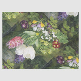 Papel De Seda Tejido botánico de la bombilla de primavera