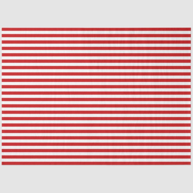 Papel De Seda Tejido de ajuste de regalo de banda náutica roja (Anverso)