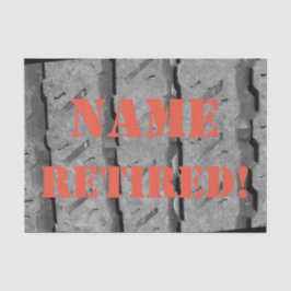 Papel De Seda Tejido de ajuste de regalo de jubilación de person