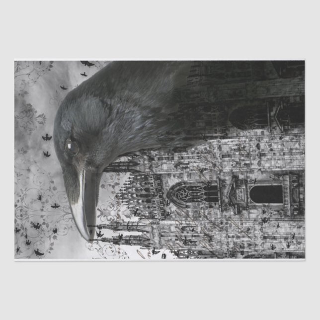 Papel De Seda Tejido de colección Raven (Anverso)