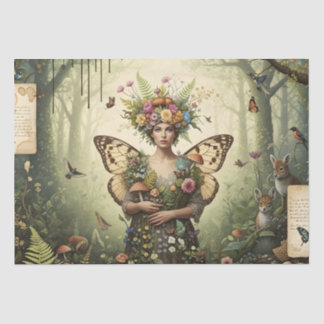 Papel De Seda Tejido de Collage de Artesano de Hadas