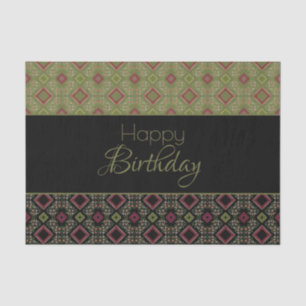 Papel De Seda Tejido de cumpleaños del diseñador