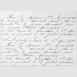 Papel De Seda Tejido de decodificación de amor manuscrita