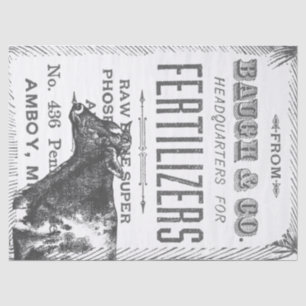 Papel De Seda Tejido de Decoupage de la vaca del país