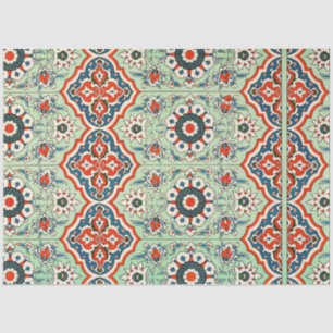 Papel De Seda Tejido de descomposición de azulejos portugueses