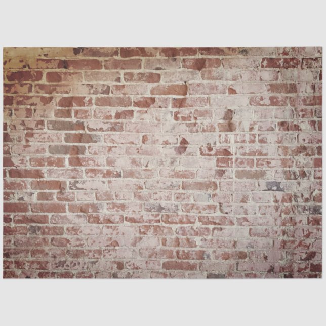 Papel De Seda Tejido de descomposición de textura de ladrillo (Anverso)