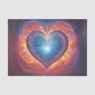 Papel De Seda Tejido de desconexión cardíaca brillante grande