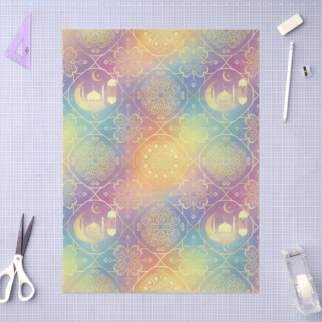 Papel De Seda Tejido de Eid/Ramadan para bolsa de regalo (Artesanía)